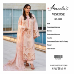 Aneela’s BR-1530 Embroidered Viscose 3 Piece Suit - Image 2