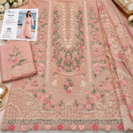 Aneela’s BR-1530 Embroidered Viscose 3 Piece Suit - Image 6