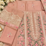 Aneela’s BR-1530 Embroidered Viscose 3 Piece Suit - Image 8