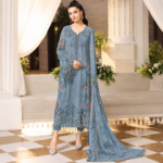 Maria.B BR-1501 Embroidered Viscose 3 Piece Suit