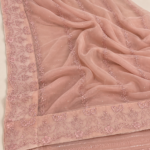 Luxury Dusty Pink & Silver Grey Embroidered Chiffon 3 Piece Suit – Elegant Floral Embellished Pakistani Formal Dress with Dupatta - Image 6