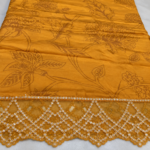 Maria.B BR-1207 Mustard Embroidered Viscose 3 Piece Suit - Image 5