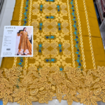 Maria.B BR-1207 Mustard Embroidered Viscose 3 Piece Suit - Image 4